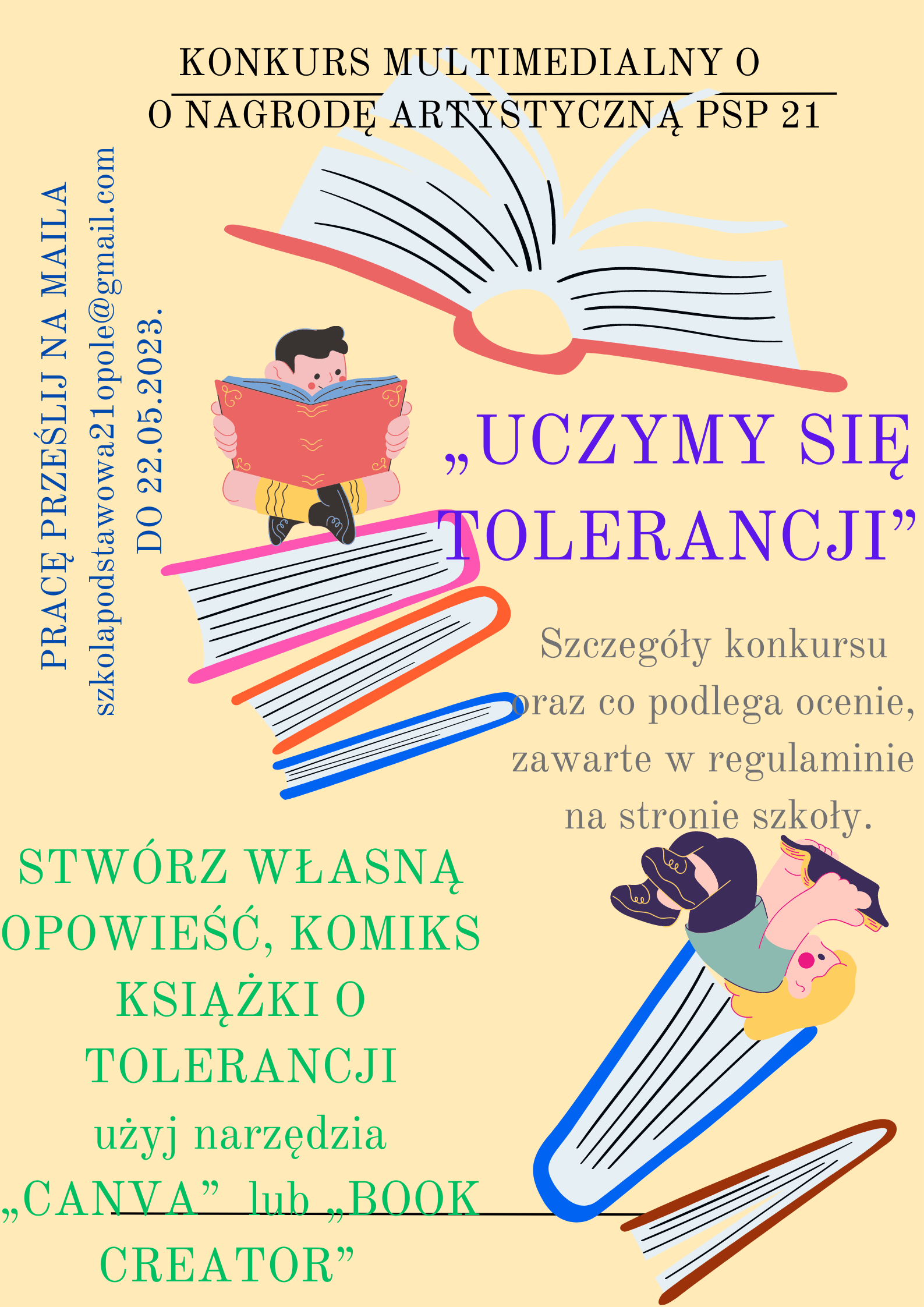UCZYMY SIĘ TOLERANCJI O NAGRODĘ ARTYSTYCZNĄ PSP 21